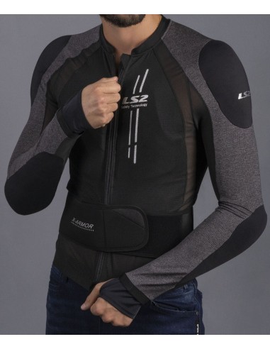 Chaqueta Protectora LS2 X-Armor | Negro y plata