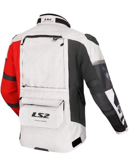 Chaqueta LS2 X-Master | Negro-gris-rojo