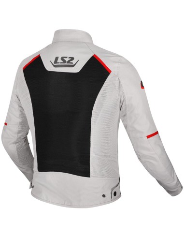 Chaqueta LS2 Breeze | Gris-negro-rojo