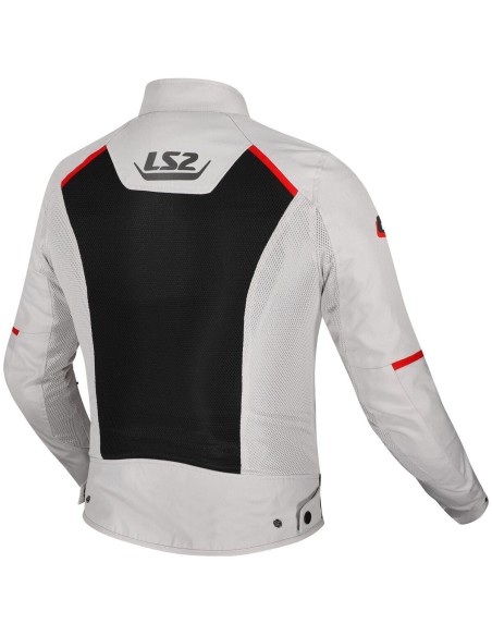Chaqueta LS2 Breeze | Gris-negro-rojo
