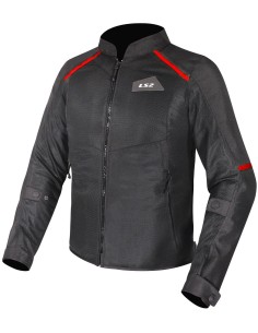 Chaqueta LS2 Breeze | Negro y rojo