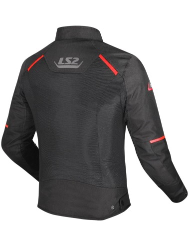 Chaqueta LS2 Breeze | Negro y rojo