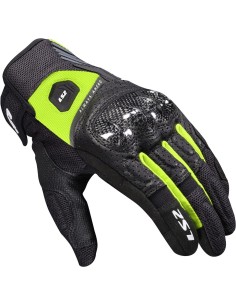 Guantes LS2 Atom | Negro y amarilo fluor