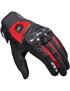 Guantes LS2 Atom | Negro y rojo