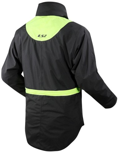 Chaqueta Lluvia LS2 X-Rain | Negro y amarillo fluor
