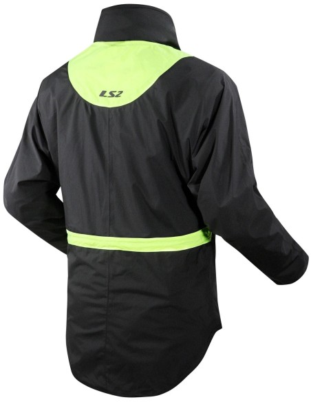 Chaqueta Lluvia LS2 X-Rain | Negro y amarillo fluor