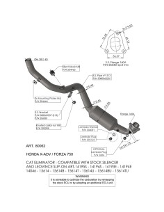 Colectores Leovince 80062 Honda X-ADV (2017 - 2025) | 80062