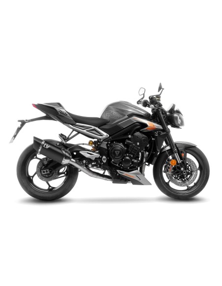 Escape Leovince LV-14 R Black Edition Triumph Street Triple 765 R / RS / A2 (2023 - 2024) | 15608BU