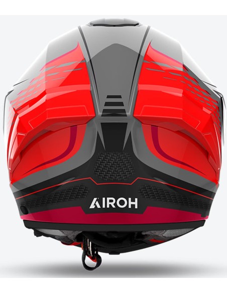 Casco Airoh Matryx Rocket | Rojo fluor