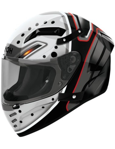 Casco Airoh Connor Masker | Negro-blanco-rojo