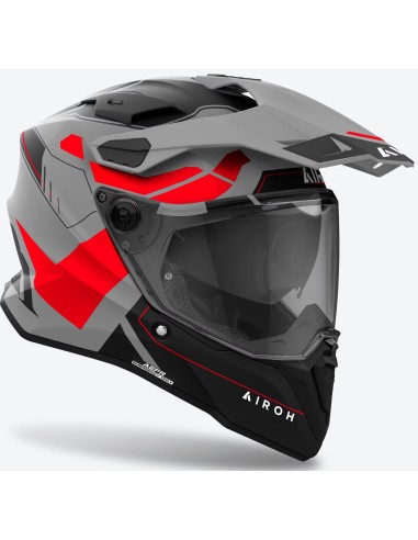 Casco Airoh Commander 2 Reveal | Mate-Rojo fluor