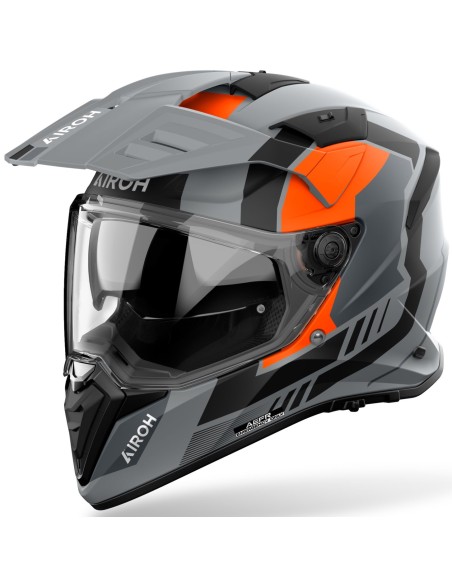 Casco Airoh Bandit Horn | Mate-Naranja