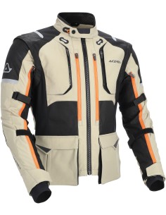 Chaqueta Acerbis Rally Pro | Beige y negro