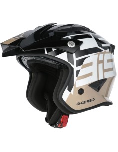Casco Acerbis Aria Graphic | Negro y marrón