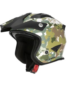 Casco Acerbis Aria Graphic | Verde y marrón