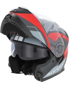 Casco Acerbis Serel | Gris y rojo 2