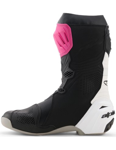 Botas Alpinestars Supertech R | Negro-magenta-blanco-amarillo