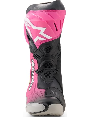 Botas Alpinestars Supertech R | Negro-magenta-blanco-amarillo
