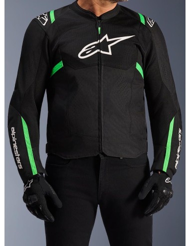 Chaqueta Alpinestars T-SPS Air V2 | Negro y verde fluor
