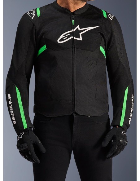 Chaqueta Alpinestars T-SPS Air V2 | Negro y verde fluor