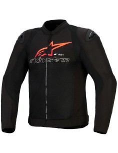 Chaqueta Alpinestars SMX Air | Negro-rojo brillante-blanco
