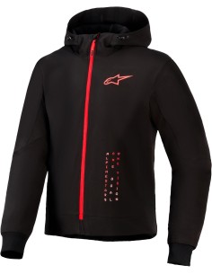 Sudadera Alpinestars Radium Tech | Negro y rojo brillante