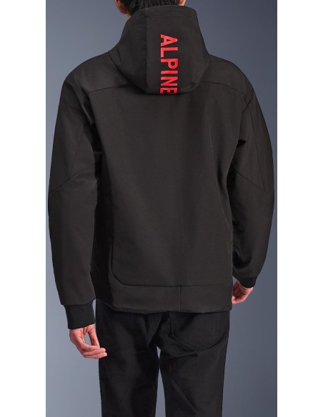 Sudadera Alpinestars Radium Tech | Negro y rojo brillante