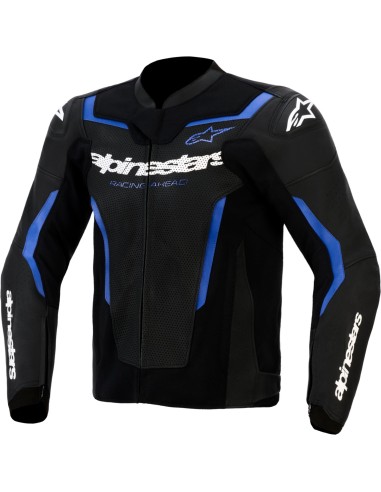 Chaqueta Alpinestars Force V2 Airflow | Negro y azul metálico