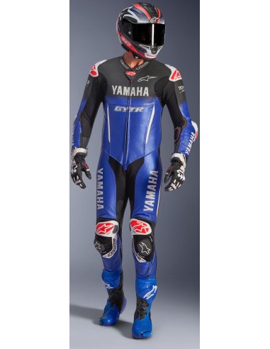 Mono Alpinestars 1PC Yamaha GP-R7 | Azul metálico-negro-blanco-rojo fluor