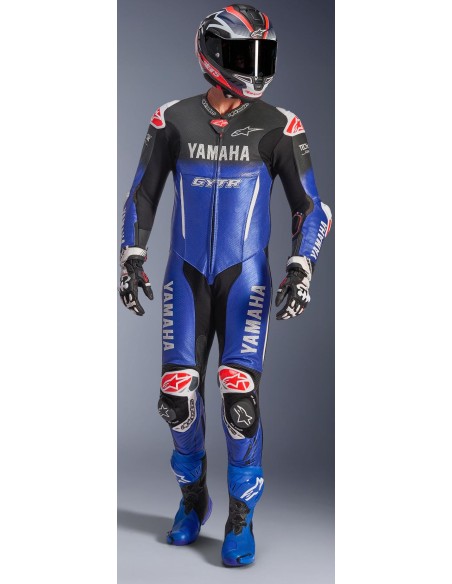 Mono Alpinestars 1PC Yamaha GP-R7 | Azul metálico-negro-blanco-rojo fluor