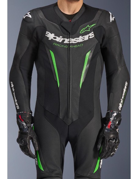 Mono Alpinestars 1PC GP Force V2 | Negro y verde