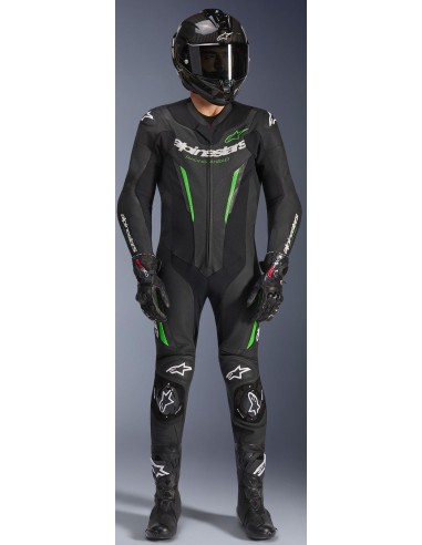 Mono Alpinestars 1PC GP Force V2 | Negro y verde
