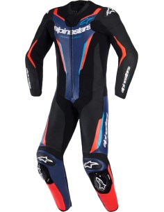 Mono Alpinestars 1PC GP Force V2 | Negro-azul-rojo fluor