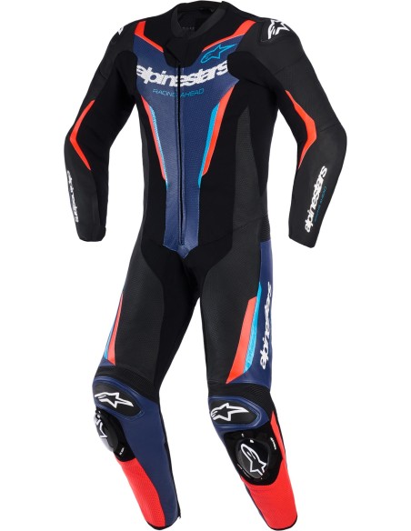 Mono Alpinestars 1PC GP Force V2 | Negro-azul-rojo fluor