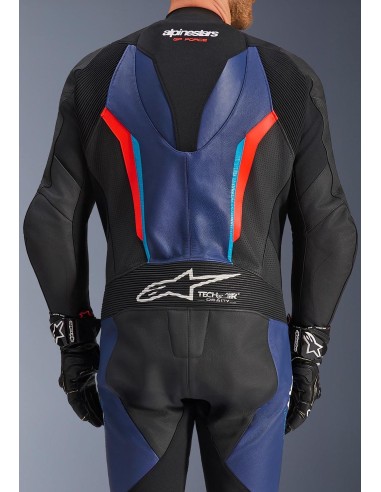 Mono Alpinestars 1PC GP Force V2 | Negro-azul-rojo fluor