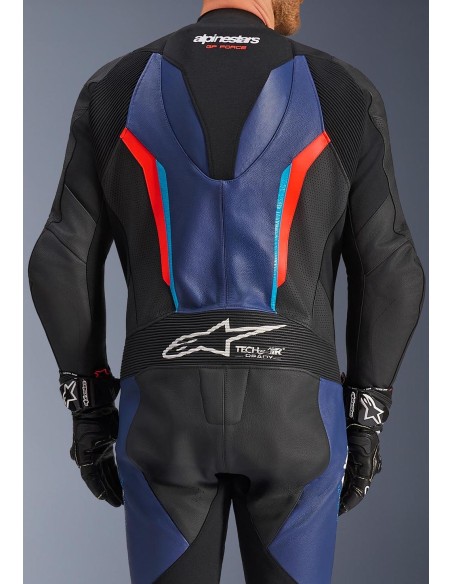 Mono Alpinestars 1PC GP Force V2 | Negro-azul-rojo fluor