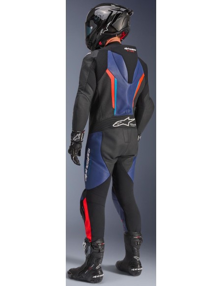 Mono Alpinestars 1PC GP Force V2 | Negro-azul-rojo fluor