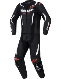 Mono Alpinestars 2PCs GP Force V2 | Negro-blanco-rojo fluor