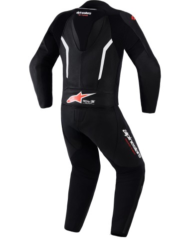 Mono Alpinestars 2PCs GP Force V2 | Negro-blanco-rojo fluor