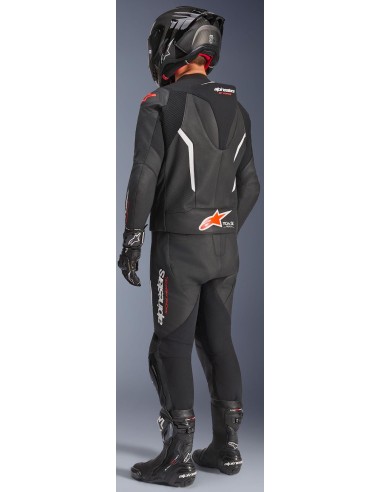 Mono Alpinestars 2PCs GP Force V2 | Negro-blanco-rojo fluor