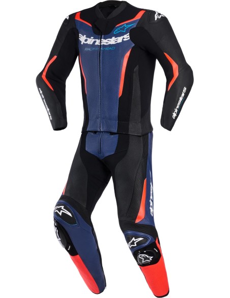 Mono Alpinestars 2PCs GP Force V2 | Negro-azul-rojo fluor