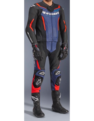 Mono Alpinestars 2PCs GP Force V2 | Negro-azul-rojo fluor