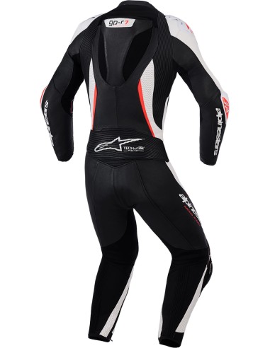 Mono Alpinestars 2PCs Stella GP-R7 | Negro-blanco-rojo fluor