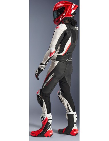 Mono Alpinestars 2PCs Stella GP-R7 | Negro-blanco-rojo fluor