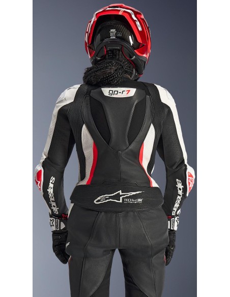 Mono Alpinestars 2PCs Stella GP-R7 | Negro-blanco-rojo fluor