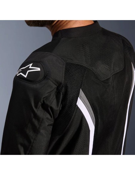 Chaqueta Alpinestars AST V3 Air | Negro-gris oscuro-blanco