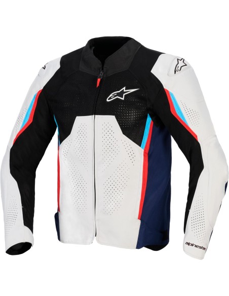 Chaqueta Alpinestars AST V3 Air | Plata-azul-rojo brillante