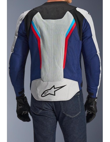 Chaqueta Alpinestars AST V3 Air | Plata-azul-rojo brillante