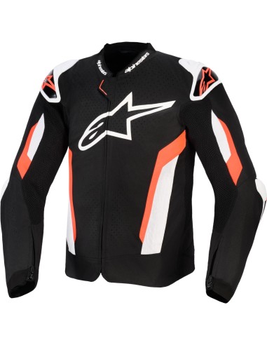 Chaqueta Alpinestars T-GP Air | Negro y rojo fluor