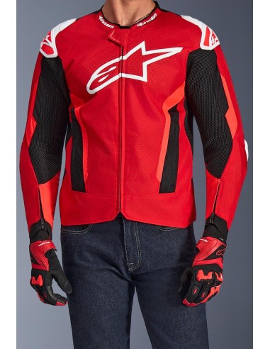Chaqueta Alpinestars T-GP Air | Rojo brillante-rojo fluor-negro